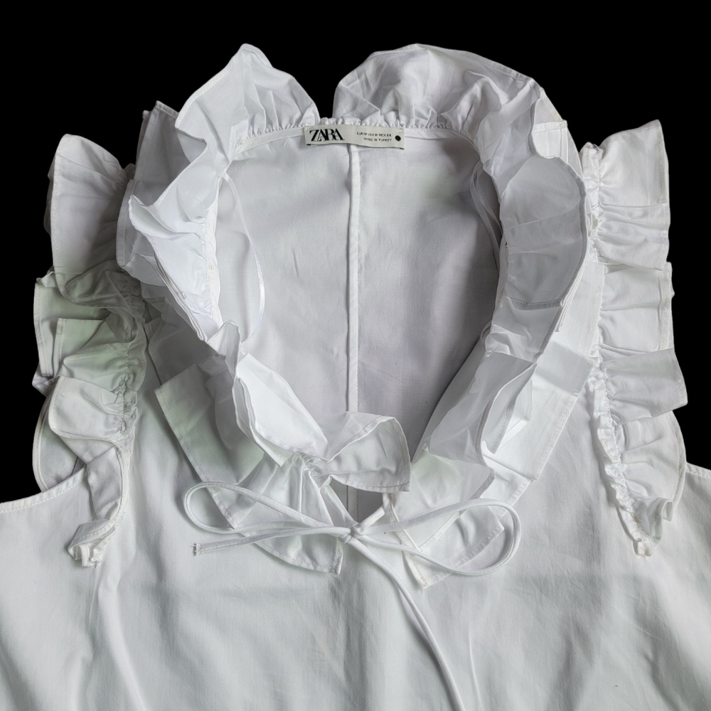 Zara Ruffled Sleeveless Top - Picture 3 of 7